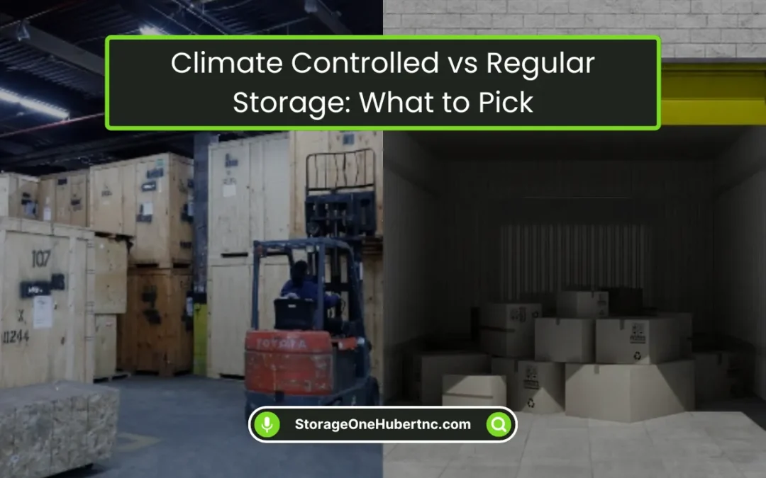 Climate-Controlled vs Regular Storage: What to Pick (2026)